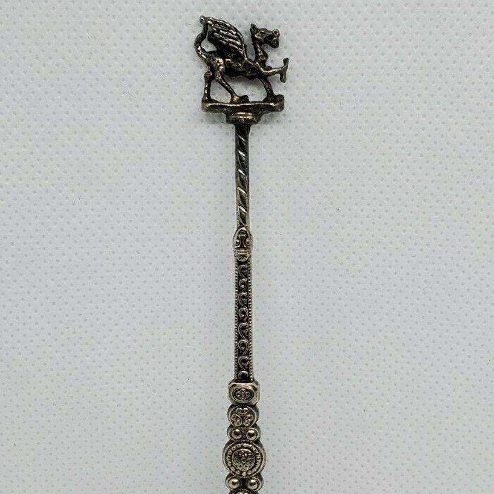 Rare Dragon Embossed Engraved Decorative Spoon